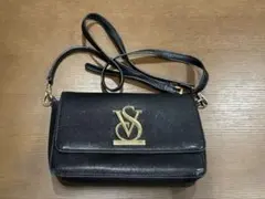 VSビクトリアシークレット 黒ショルダー(クラッチ)バッグ