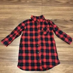 VOTRE BLUEUAZUR ブルーアズール　赤チェックシャツ　100サイズ