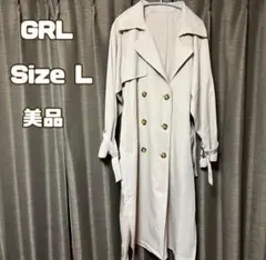 GRL グレイル リボンベルト付きベーシックトレンチコート Lのサムネイル
