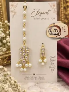 Elegant BINDI COLLECTION ビンディ パール調 ゴールド