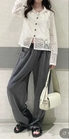 JEANASIS MIXレースシャツLSのサムネイル