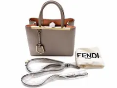 付属品あり　FENDI 2wayショルダーバッグ プチトゥージュール　グレージュのサムネイル