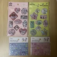 Disney ウォーターシール　タイルシール　4枚セット　セリア　Seria