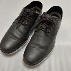 コールハーンブラック レザーシューズ