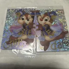 チップとデール ホログラムカードセット（ディズニーウエハース）