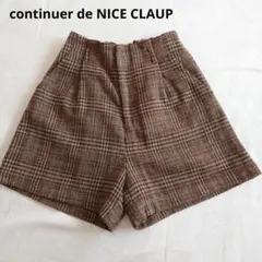continuer de NICE CLAUP チェック柄ショートパンツ