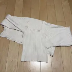 INGNI ショート丈リブニットカーディガン