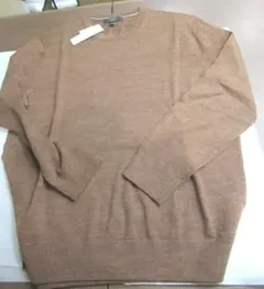 バナナ・リパブリック　メリノウール　ニットセーター　XL　ブラウン系