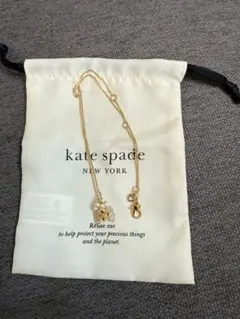 kate spade ゴールド パール トイプードル　ネックレス