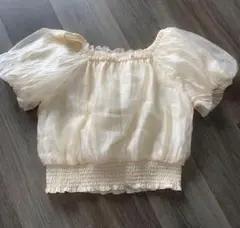 スリーブ トップス マジェスティックレゴン キラキラエアリーボリュームブラウス