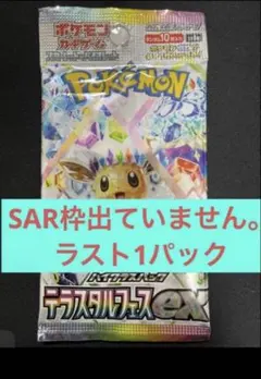 テラスタルフェスex バラパック　ラスト1パック　ポケモンカード