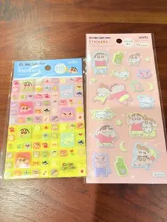 クレヨンしんちゃん シール 2点セット amifa タイルシール ふわふわシール