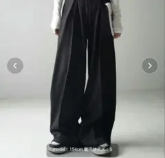 ダブルタックヘビーワイドスラックスパンツ