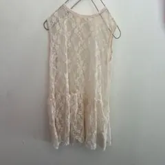 レースレイヤードワンピース