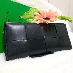 ✨極美品 希少色✨ボッテガ 二つ折り カセット フォンデンテ レザー