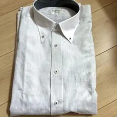 ORIHICA 半袖　ワイシャツ ホワイト ストライプ LLのサムネイル