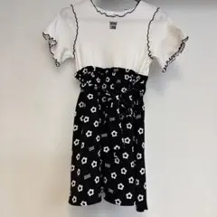 Jenni Love フラワープリント 半袖ワンピース