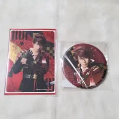 【匿名配送】大包平 刀ミュ 缶バッジ クリアカード