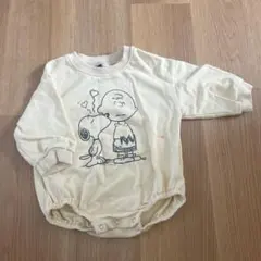 スヌーピー　チャーリーブラウン　ロンパース　スエット
