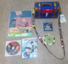 名探偵コナン ポップコーンバケツ 1番くじ 色紙 DVD ポーチ 未開封 中古
