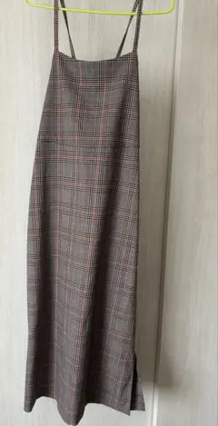 b ming by beams 　チェック柄キャミワンピース