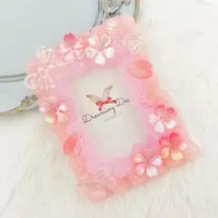 桜 春 ホイップデコ トレカケース 硬質ケース ピンク B8 推し活 和風