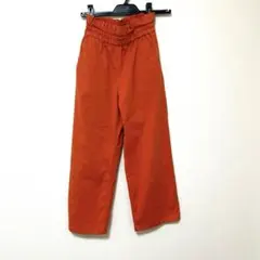 オレンジ ウエストゴム ロングパンツ 150cm