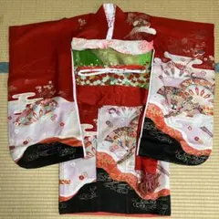 七五三　セット　四つ身　赤い着物