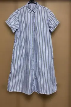 ◆ZARA ストライプ 半袖 シャツワンピース