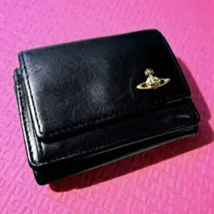 Vivienne Westwood 長財布 カラーオーブ レザー 伊製 黒×金 - メルカリ
