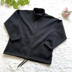 MUJI 無印良品　トラックジャケット　ジャージ　Sサイズ　黒のサムネイル