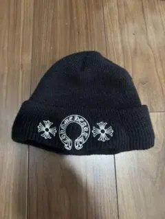 CHROME HEARTS ニット帽 ビーニー ブラック - メルカリ