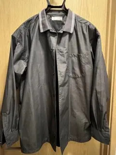 アーバンリサーチ　グレー 長袖シャツ ストライプ襟付き