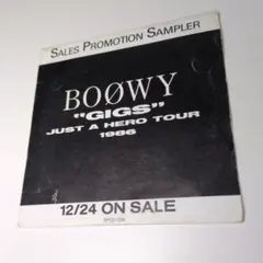 BOØWY GIGS JUST A HERO TOUR 1986 CD 当時物 - メルカリ