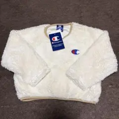 チャンピオン Champion トレーナー モコモコ 長袖 白【110】新品