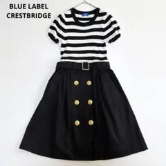 美品✨ブルーレーベルクレストブリッジ ストレッチ デニムワンピース