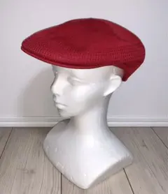 M 新品 KANGOL ハンチングキャップ レッド 赤 カンゴール ベレー帽 Ｍ