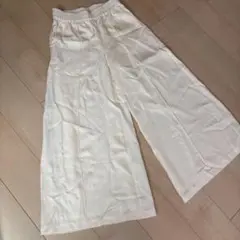 H&M アイボリー ワイドパンツ ゴムウエスト　Sサイズ