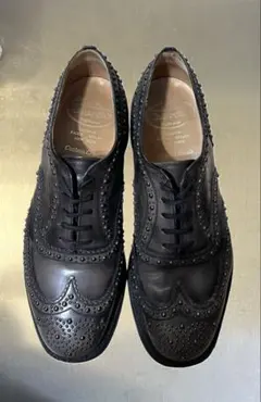 【超希少】限定カラーChurch's BURWOOD Sレザースタッズシューズのサムネイル