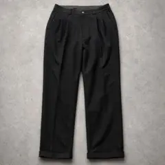 00s vintage スラックス ブラック ストライプ モード きれいめ 古着