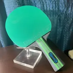 卓球 ラケット カラー 裏 ラバー 付き シェーク FL 緑