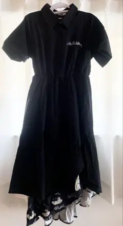 春セール【NieR】2枚仕立てねこのおしゅしDRESS【ベルト付】