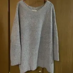 relume JOURNAL STANDARD グレー ラクーン ウール ニット