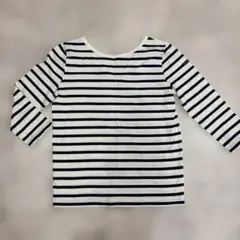 Lemino ボーダー 五分袖 カットソー