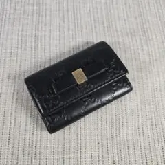 極美品　GUCCI　グッチ　グッチシマ　6連　キーケース　レザー　マーモント