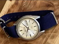 SEIKO5●ACTUS●日差60秒程●6106●上級SS●NATOベルト黒新品
