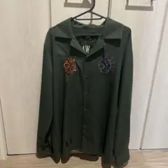glamb 刺繍付きオリーブグリーンシャツ キングダム バジオウ タジフ グッズ