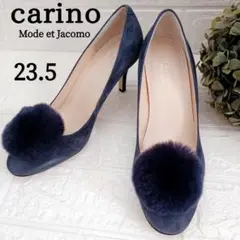 極美品✨モードエジャコモ　カリーノ　ラウンドトゥ スエード パンプス