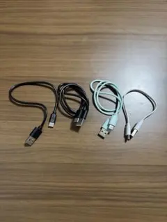 USB Type-A to USB Type-C ケーブル　充電コード4本セット