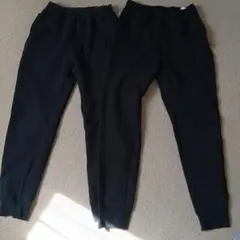 キッズ ロングパンツ ブラック 2本セット